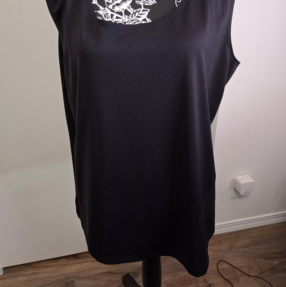 Tank and lace shirt